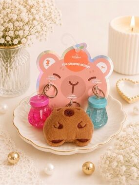 Set of 3 Capybara Charm Keychains